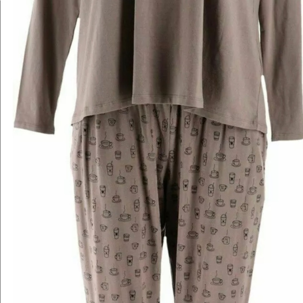 Anybody Cozy Knit More Coffee Pyjamas Set View 2